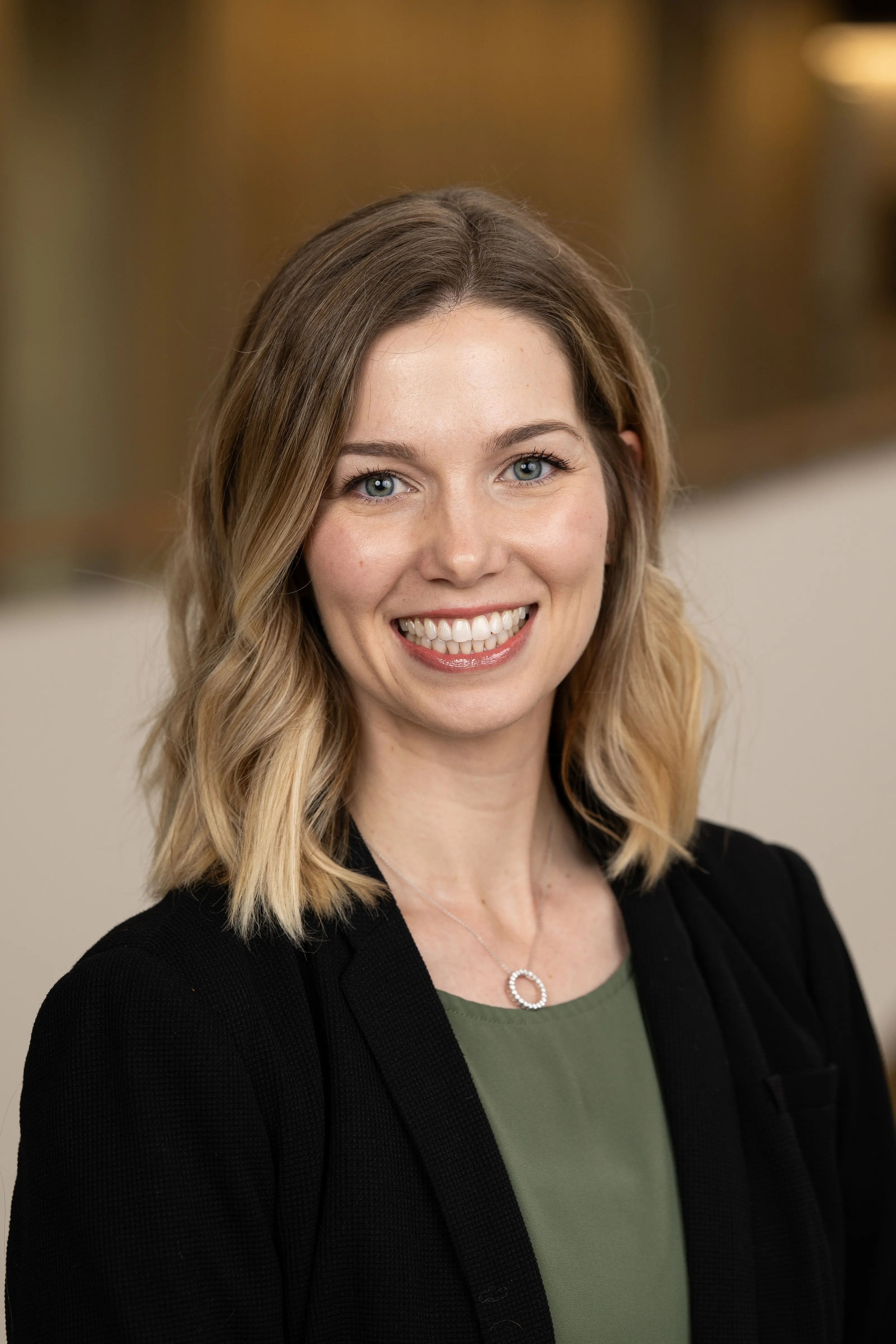 Woman smiling