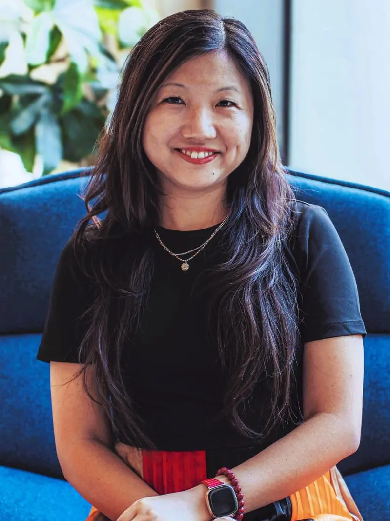 Woman smiling