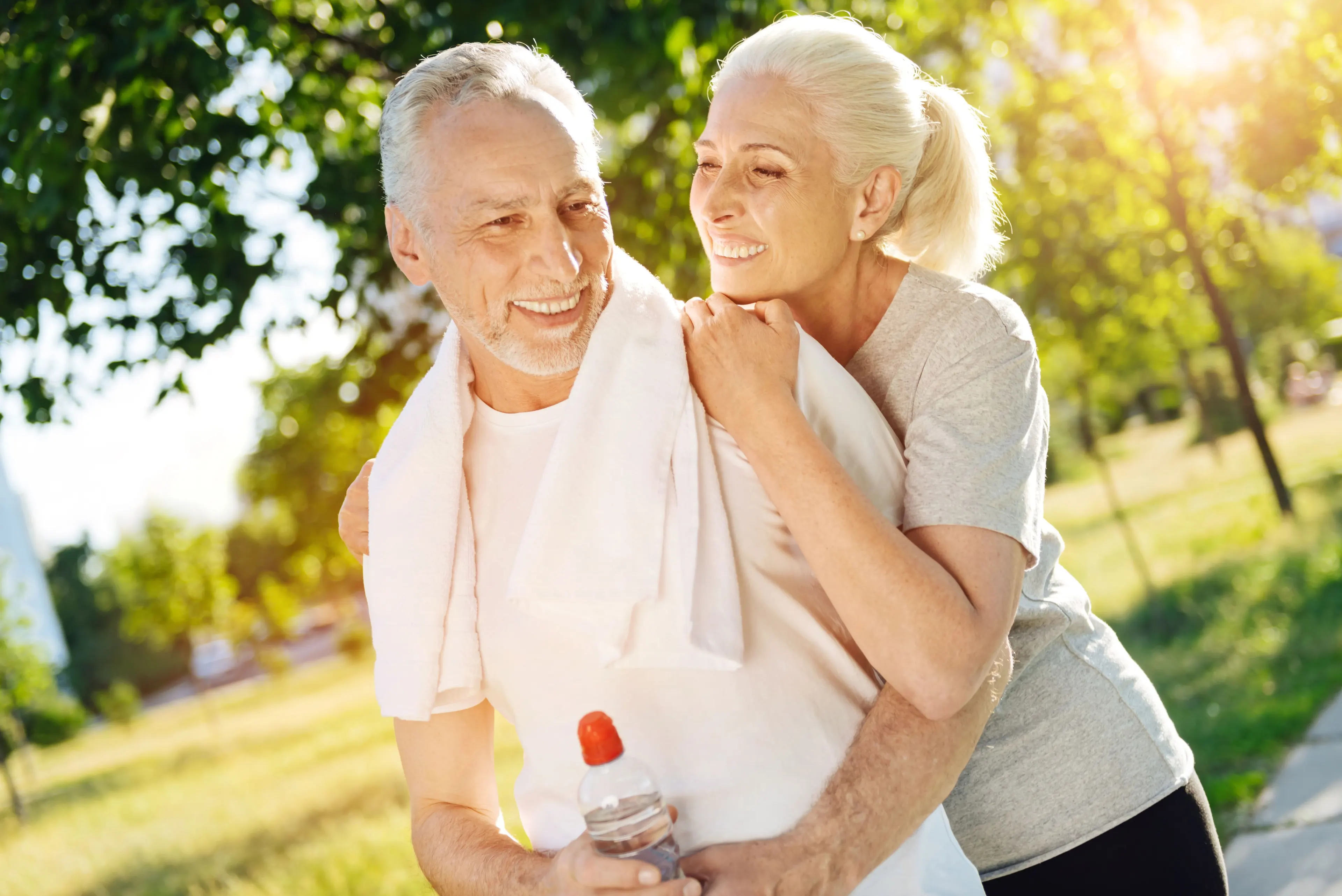 Adobe Stock of two older adults smiling.