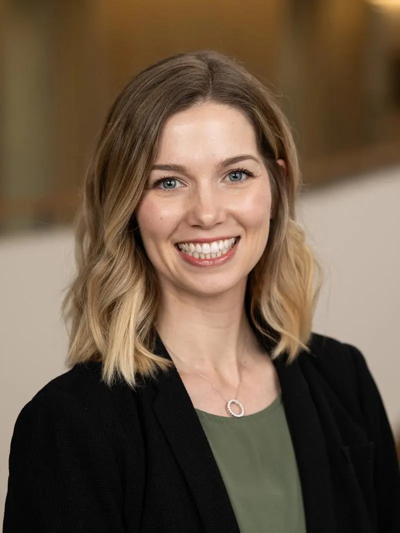 Woman smiling